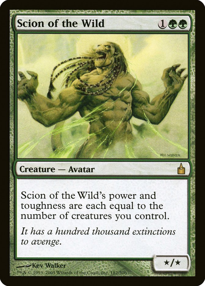 Scion of the Wild [Ravnica: City of Guilds] [Foil]