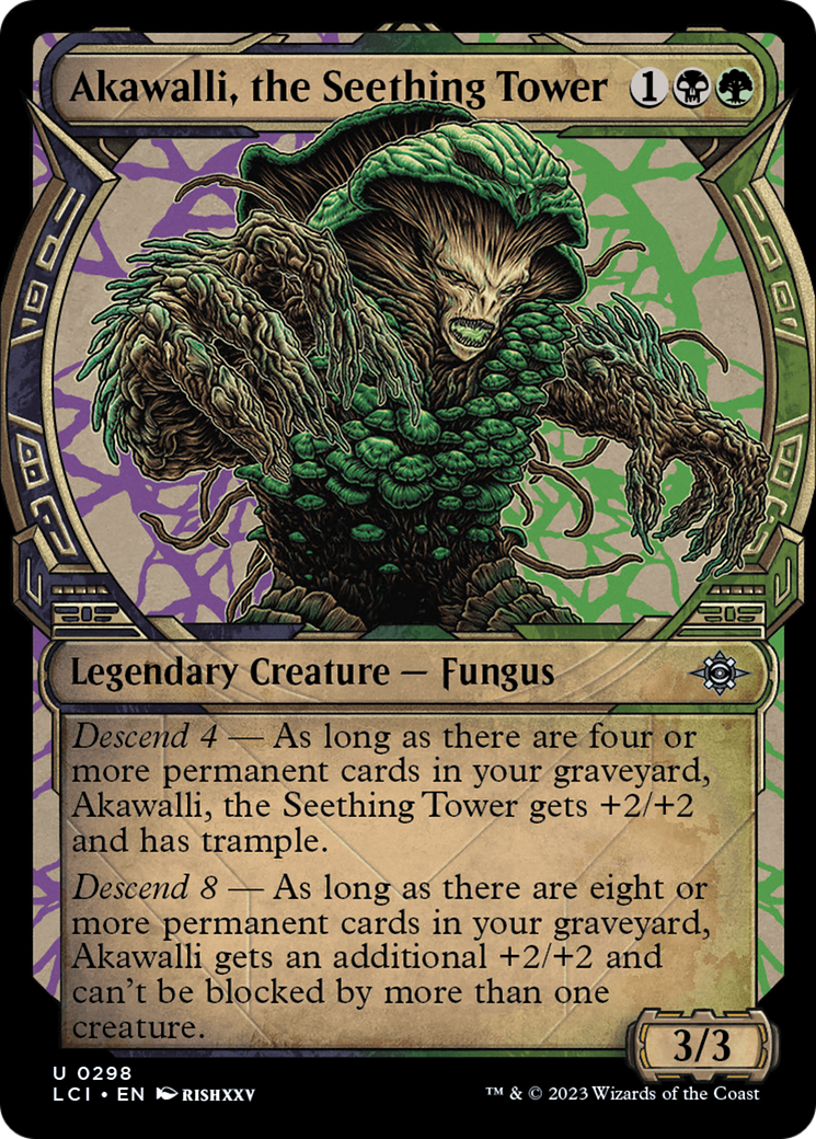 Akawalli, the Seething Tower (Showcase) [The Lost Caverns of Ixalan] [Foil]
