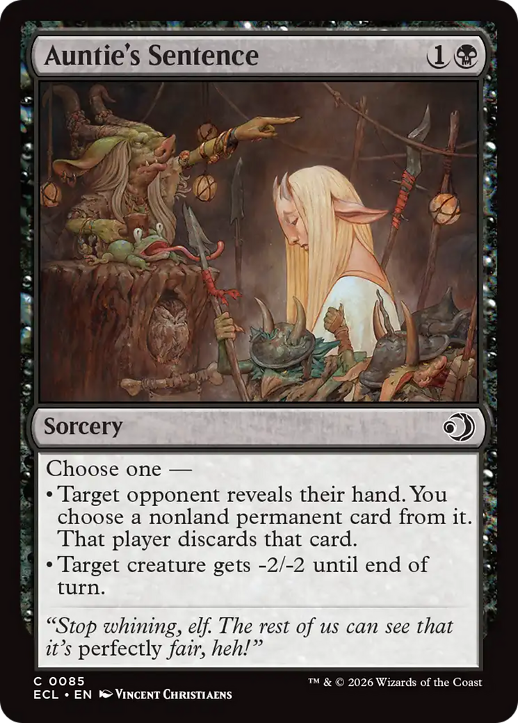 Auntie's Sentence [Lorwyn Eclipsed] [Foil]
