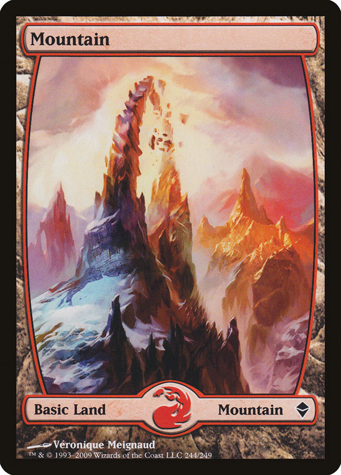 Mountain (244) [Zendikar] [Foil]