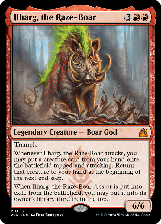 Ilharg, the Raze-Boar [Ravnica Remastered] [Foil]