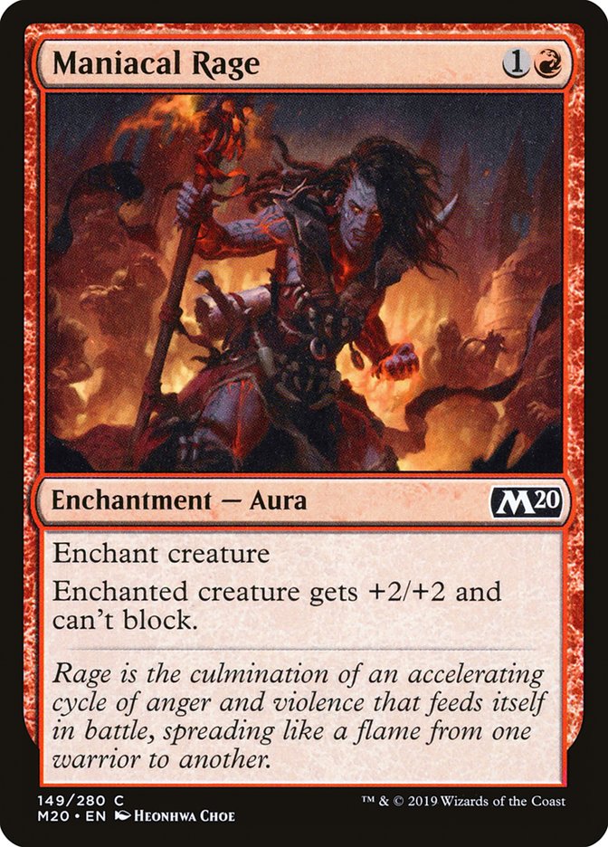 Maniacal Rage [Core Set 2020] [Foil]