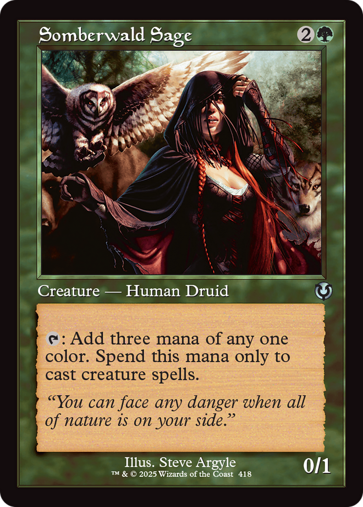 Somberwald Sage (Retro Frame) [Innistrad Remastered] [Foil]