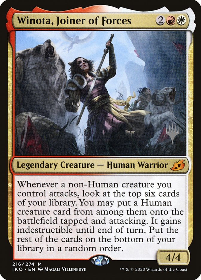 Winota, Joiner of Forces (Promo Pack) [Ikoria: Lair of Behemoths Promos] [Foil]