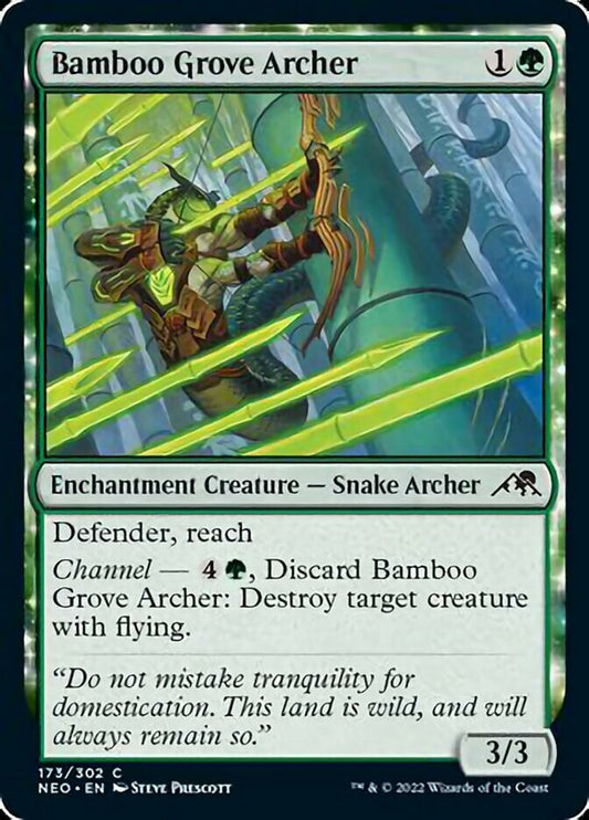 Bamboo Grove Archer [Kamigawa: Neon Dynasty] [Foil]