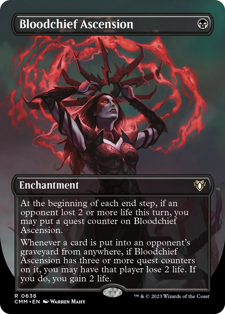 Bloodchief Ascension (Borderless Alternate Art) [Commander Masters] [Foil]