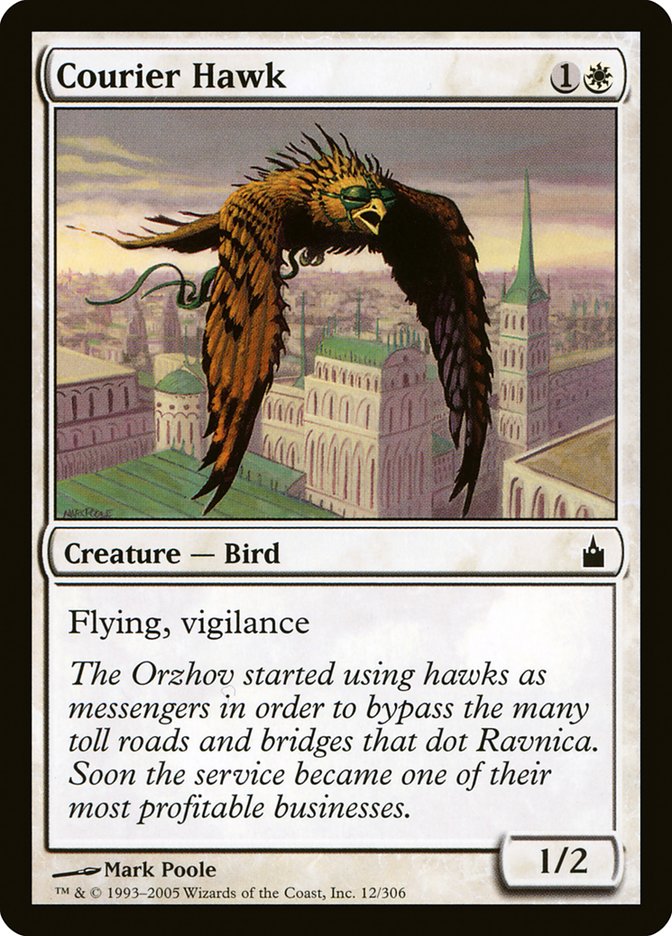 Courier Hawk [Ravnica: City of Guilds] [Foil]