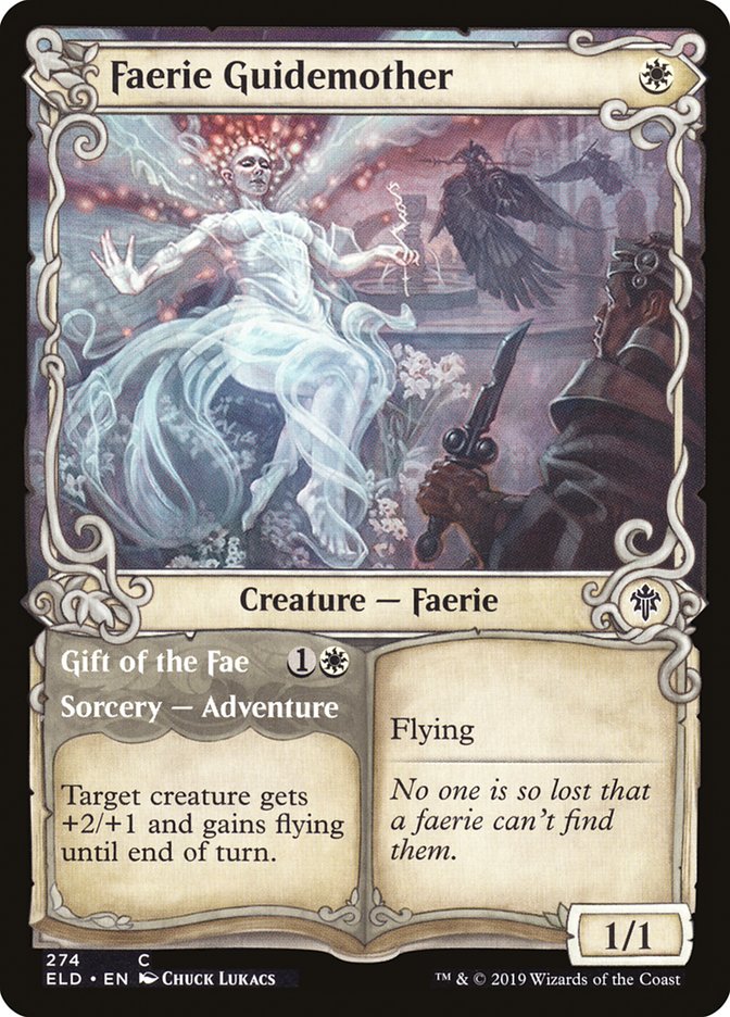 Faerie Guidemother // Gift of the Fae (Showcase) [Throne of Eldraine] [Foil]