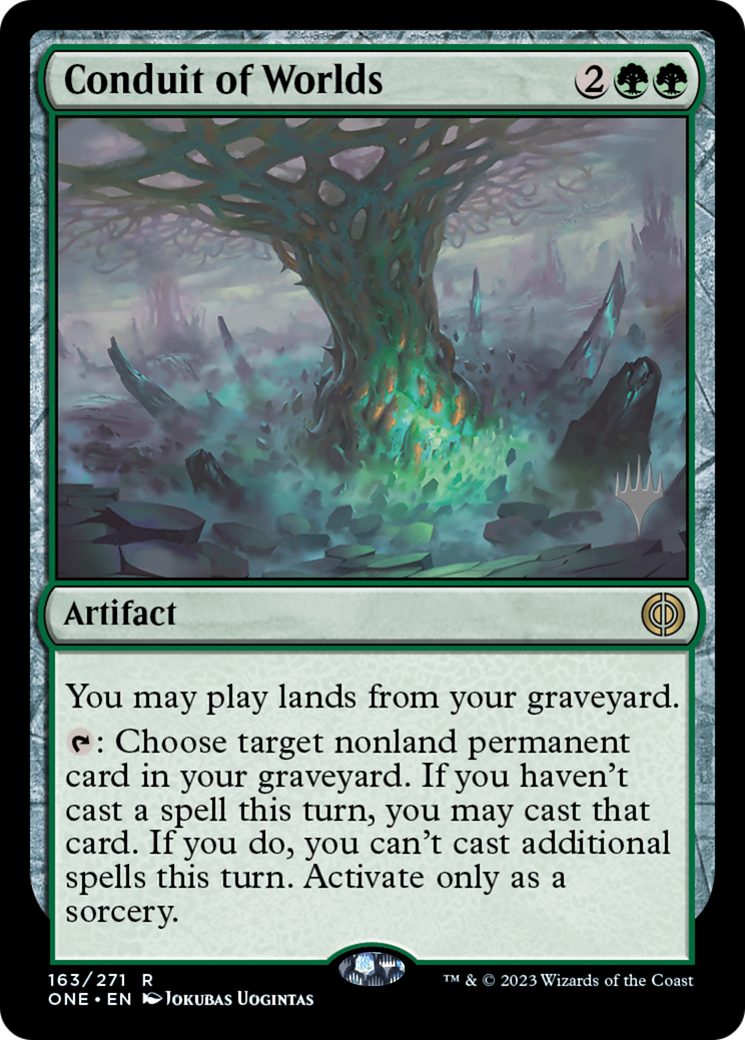Conduit of Worlds (Promo Pack) [Phyrexia: All Will Be One Promos] [Foil]