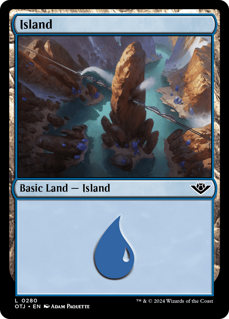 Island (0280) [Outlaws of Thunder Junction] [Foil]
