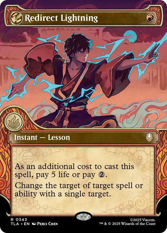 Redirect Lightning (Showcase) [Avatar: The Last Airbender] [Foil]