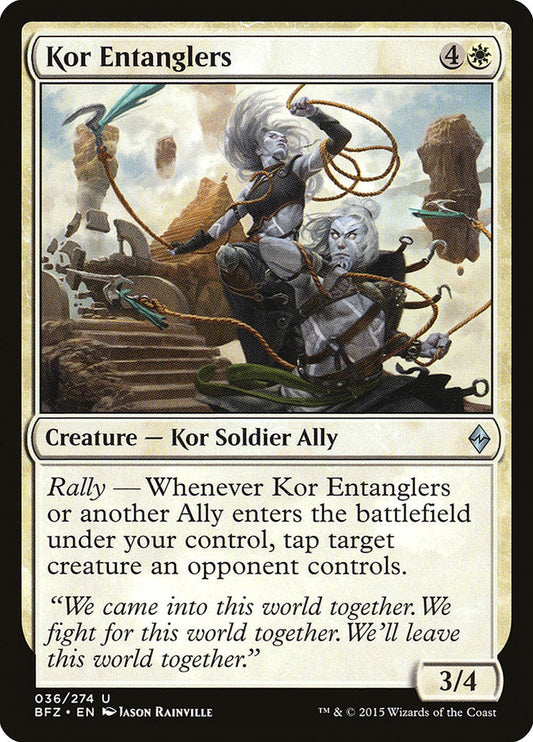 Kor Entanglers [Battle for Zendikar] [Foil]