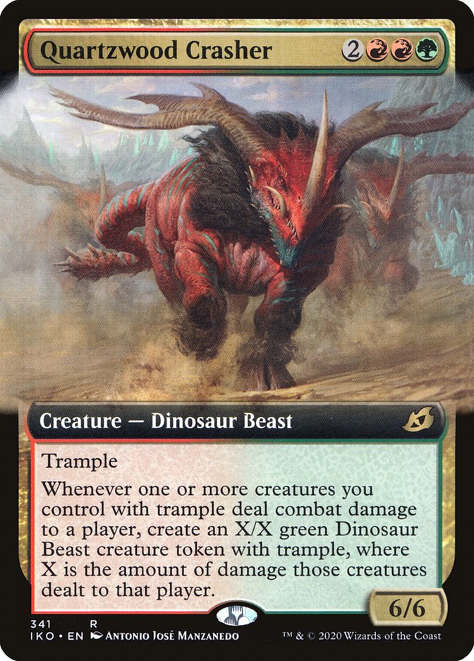 Quartzwood Crasher (Extended Art) [Ikoria: Lair of Behemoths] [Foil]
