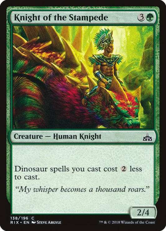 Knight of the Stampede [Rivals of Ixalan] [Foil]