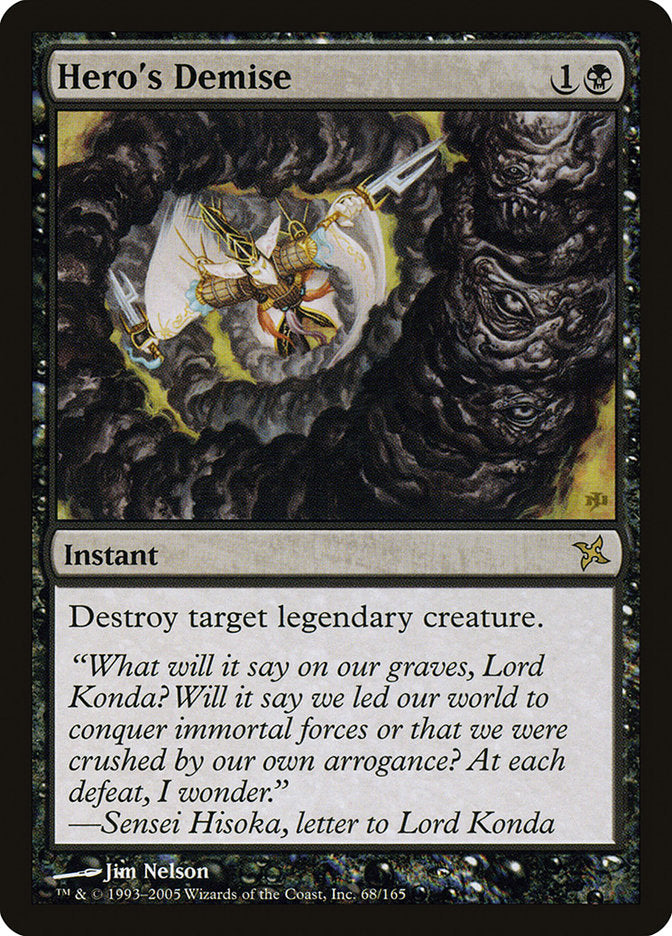 Hero's Demise [Betrayers of Kamigawa] [Foil]