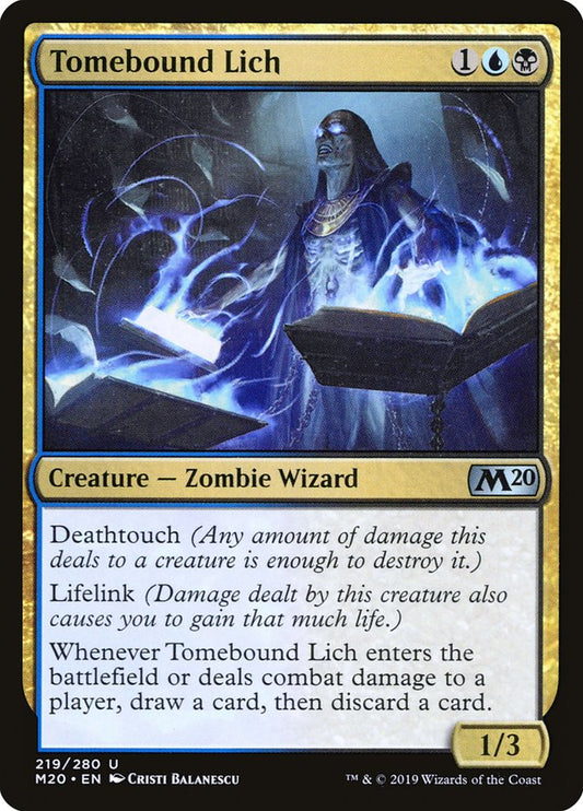 Tomebound Lich [Core Set 2020] [Foil]