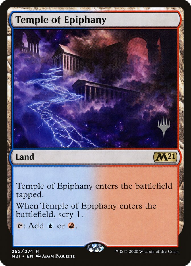 Temple of Epiphany (Promo Pack) [Core Set 2021 Promos] [Foil]
