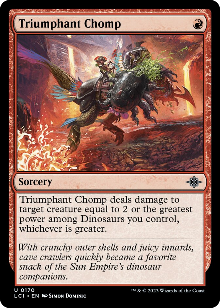 Triumphant Chomp [The Lost Caverns of Ixalan] [Foil]