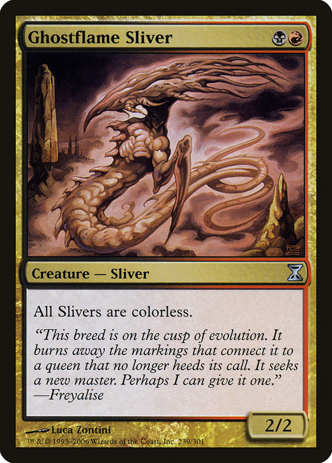 Ghostflame Sliver [Time Spiral] [Foil]