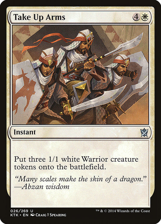 Take Up Arms [Khans of Tarkir] [Foil]