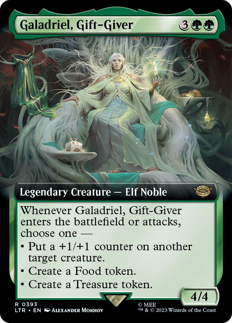 Galadriel, Gift-Giver (Extended Art) [The Lord of the Rings: Tales of Middle-Earth] [Foil]