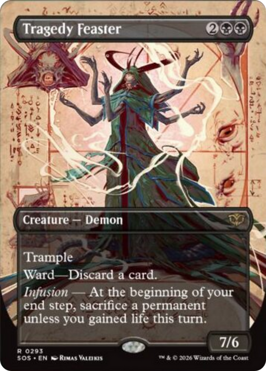 Tragedy Feaster (Borderless) [Secrets of Strixhaven] [Foil]