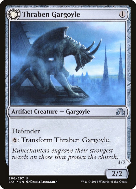 Thraben Gargoyle // Stonewing Antagonizer [Shadows over Innistrad] [Foil]