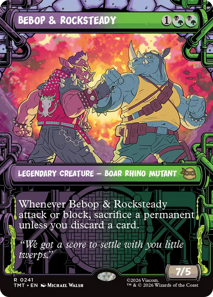 Bebop & Rocksteady (Showcase) [Teenage Mutant Ninja Turtles] [Foil]