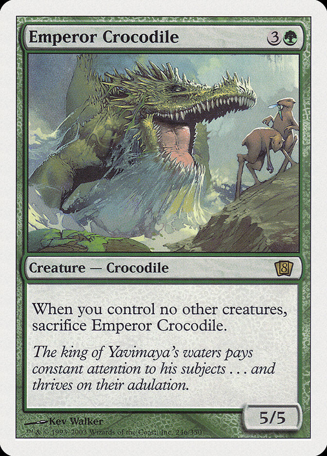 Emperor Crocodile [Eighth Edition] [Foil]