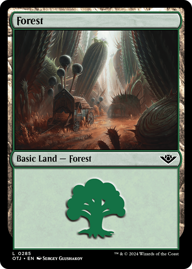 Forest (0285) [Outlaws of Thunder Junction] [Foil]