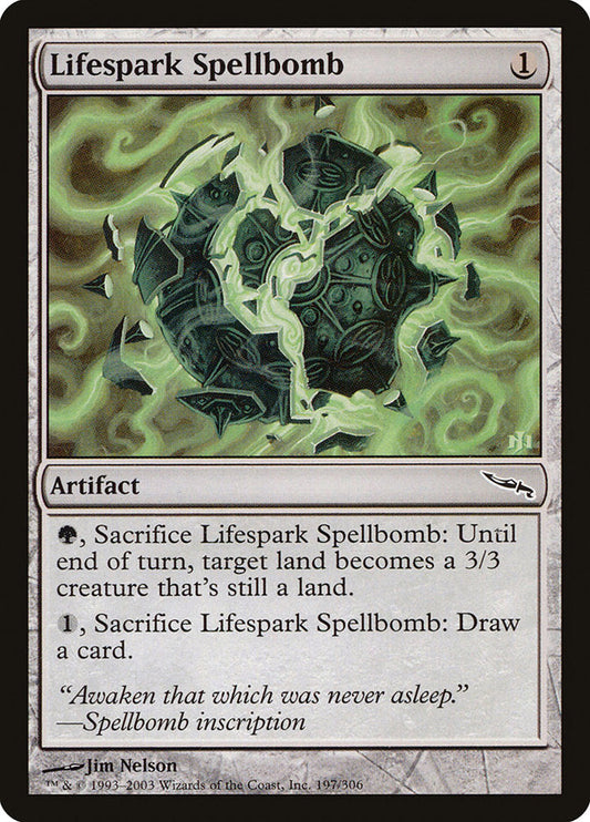 Lifespark Spellbomb [Mirrodin] [Foil]