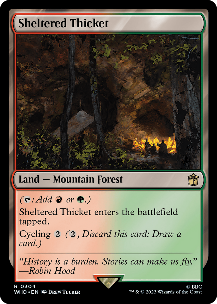 Sheltered Thicket [Doctor Who] [Foil]