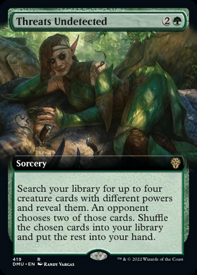 Threats Undetected (Extended Art) [Dominaria United] [Foil]