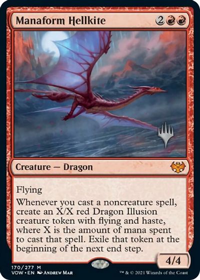 Manaform Hellkite (Promo Pack) [Innistrad: Crimson Vow Promos] [Foil]