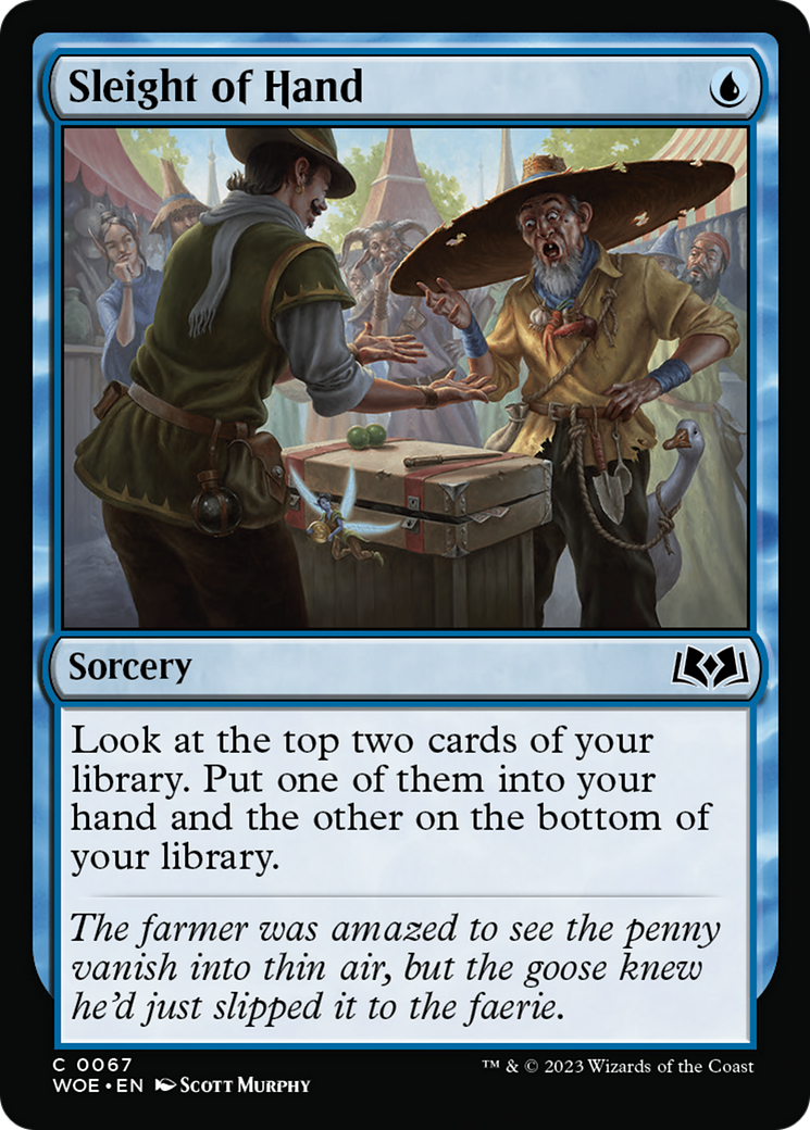 Sleight of Hand [Wilds of Eldraine] [Foil]