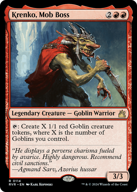 Krenko, Mob Boss [Ravnica Remastered] [Foil]