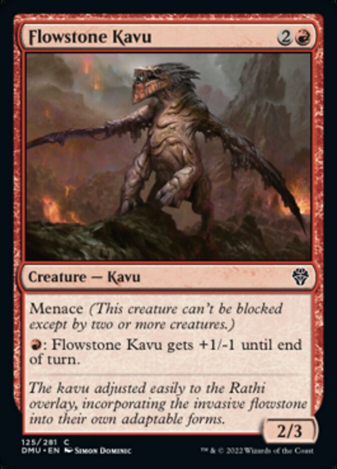 Flowstone Kavu [Dominaria United] [Foil]
