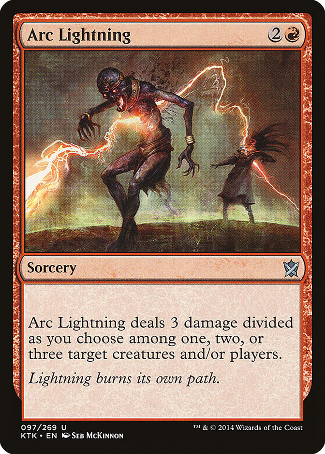 Arc Lightning [Khans of Tarkir] [Foil]