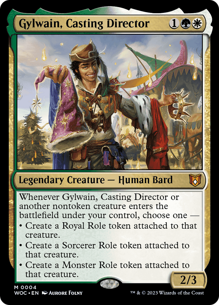 Gylwain, Casting Director [Wilds of Eldraine Commander] [Foil]
