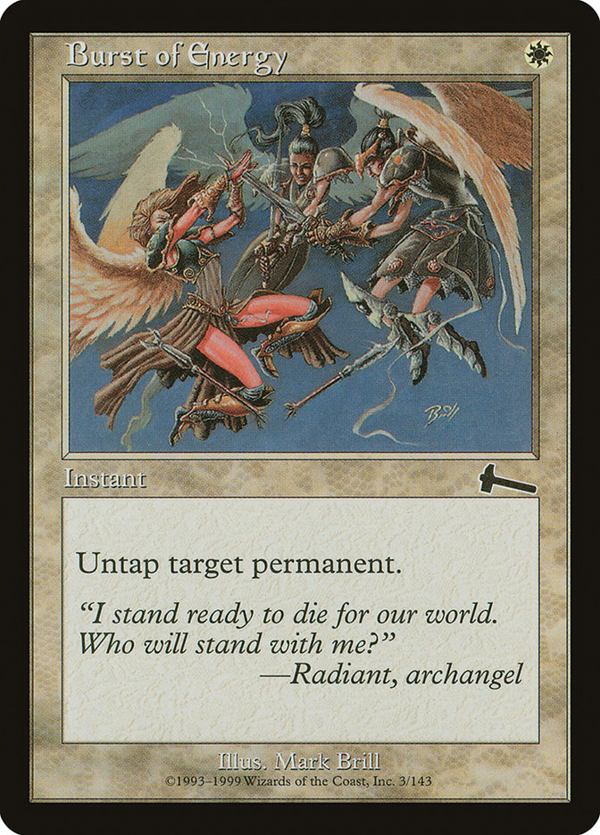 Burst of Energy [Urza's Legacy] [Foil]