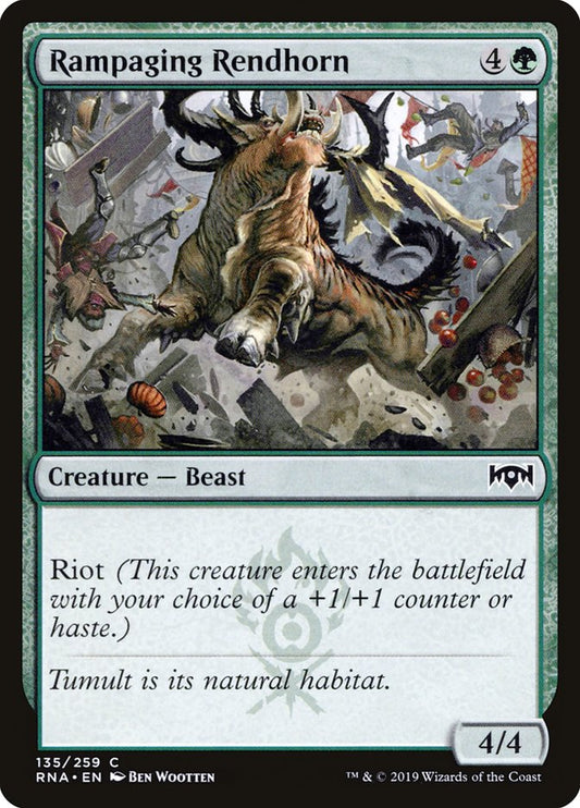 Rampaging Rendhorn [Ravnica Allegiance] [Foil]
