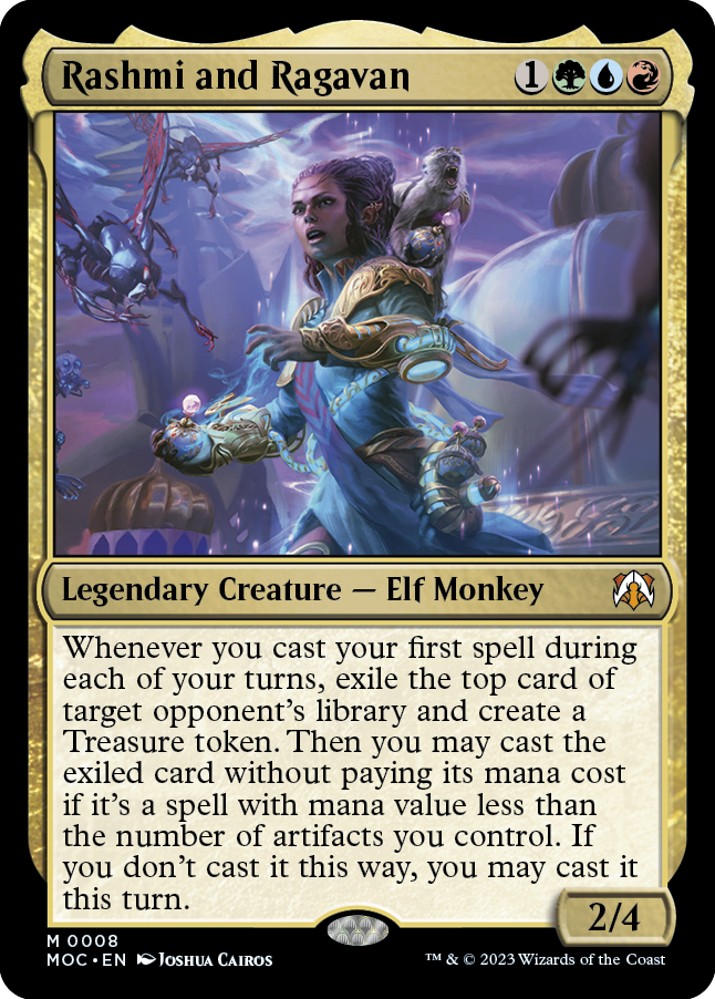 Rashmi and Ragavan [March of the Machine Commander] [Foil]