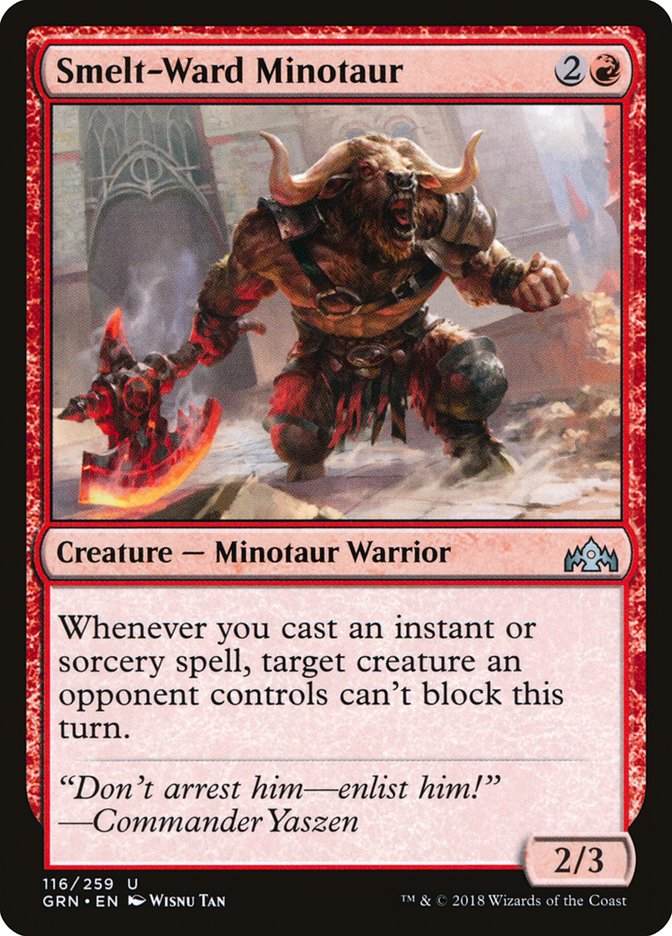 Smelt-Ward Minotaur [Guilds of Ravnica] [Foil]