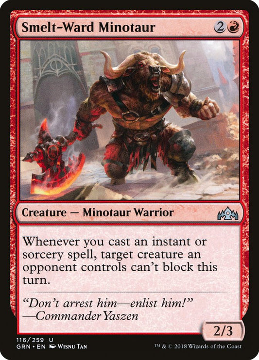Smelt-Ward Minotaur [Guilds of Ravnica] [Foil]