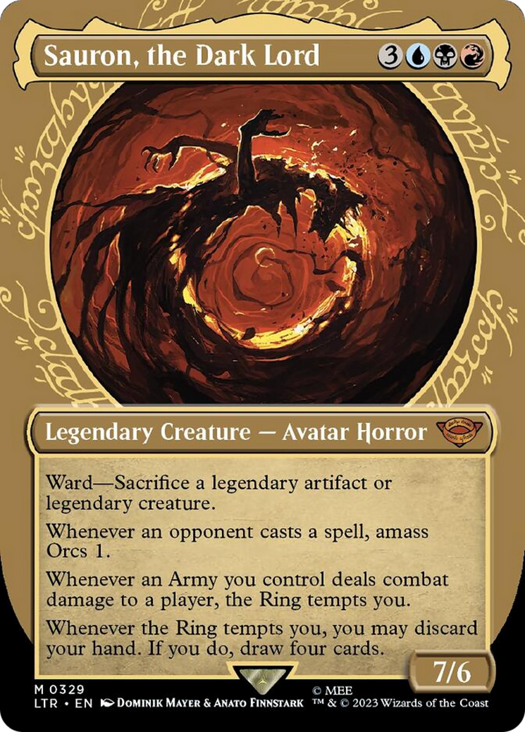 Sauron, the Dark Lord (Showcase Ring Frame) [The Lord of the Rings: Tales of Middle-Earth] [Foil]