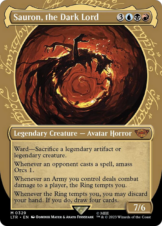 Sauron, the Dark Lord (Showcase Ring Frame) [The Lord of the Rings: Tales of Middle-Earth] [Foil]