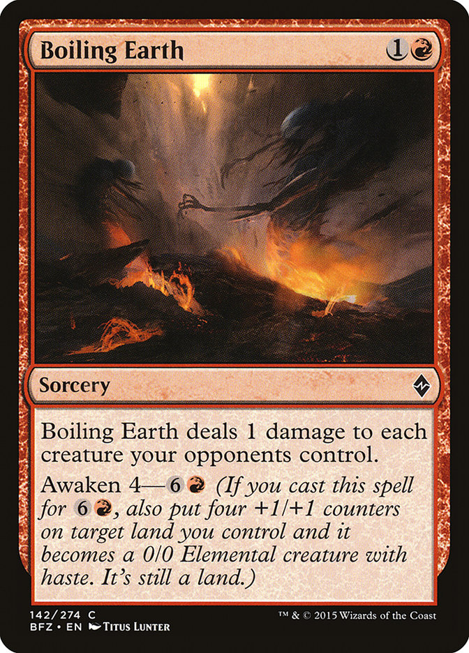 Boiling Earth [Battle for Zendikar] [Foil]