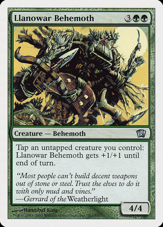 Llanowar Behemoth [Eighth Edition] [Foil]
