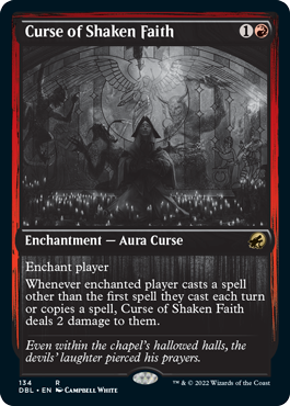 Curse of Shaken Faith [Innistrad: Double Feature] [Foil]