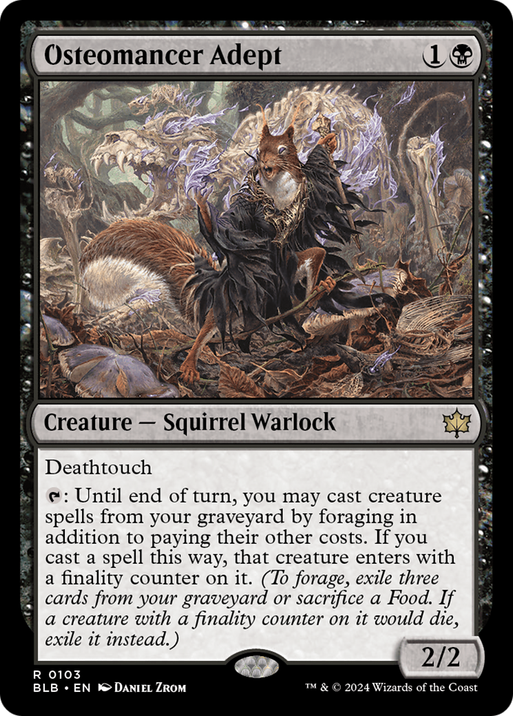 Osteomancer Adept [Bloomburrow] [Foil]